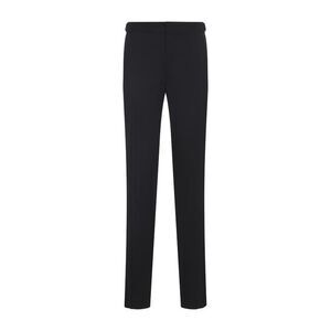 TOM FORD Flat Front Wool Dress Pants Men BLACK